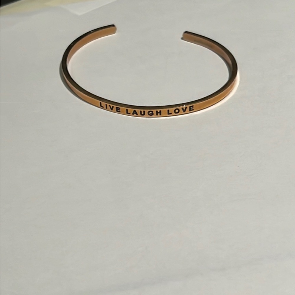NEW Mantraband Copper Bracelet  “Live Laugh, Love”